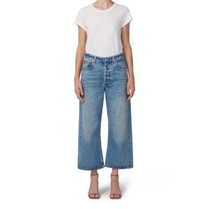 Citizens of Humanity Gaucho High Waist Wide Leg Organic Cotton Jeans- Sodapop